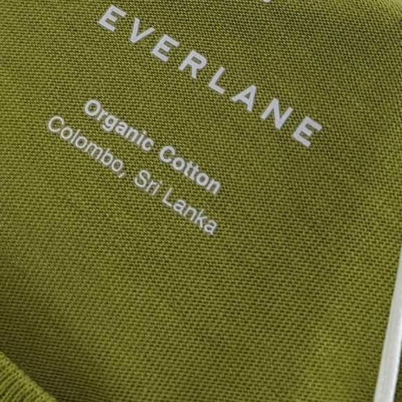 Everlane T Shirt Women Yellow Green Crew Neck Box Cut Tee Organic Cotton - Picture 4 of 12